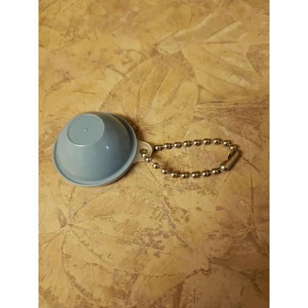 Vintage Tupperware Keychain Bowl with Lid Seal Blue c1970s Nice Condition USA